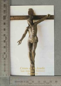 Postales: ESQUELA. Cristo de la Ayuda - San Antonio (Torrero) Zaragoza 1999